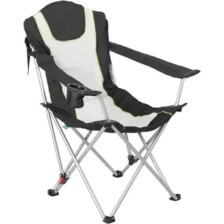HOMECALL Campingstuhl Anglerstuhl Schwarz/Weiß