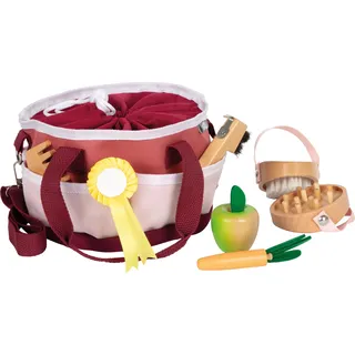Small Foot Company Pferdepflegeset mit Tasche rot
