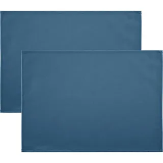 REDBEST Platzset Tischset "New Orleans" 2er-Pack, abwaschbar Uni blau