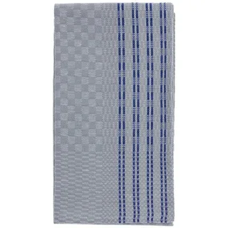 WestCraft Geschirrtuch Grubentuch Grubentücher Küchentuch Halbleinen - 50 x 100 cm - kariert, (2-tlg), DAS ORIGINAL! waschbar bis 95 Grad Geschirrtuch aus Leinen & Baumwolle blau|grau 50 cm x 100 cm