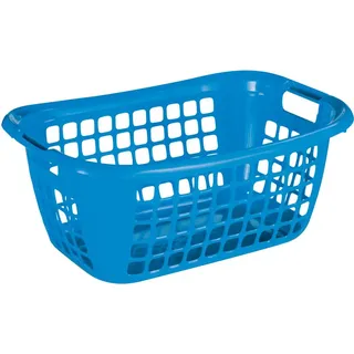 Wäschekorb Basic 48l Blau 55 X 38 X 23 Cm Boxen, Körbchen & Kisten - Sunware