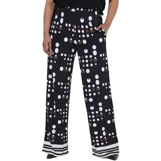 Ulla Popken Schlupfhose Weites Bein Schwarz 54/56