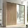 2-türig Schrank 200 cm mit Spiegel Sonoma