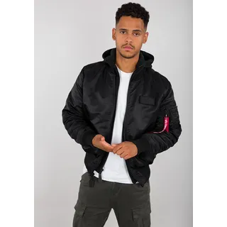 Alpha Industries Ma-1 Zh Back Print Jacke Black / Reflective M