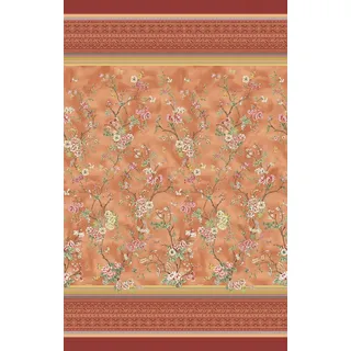 Bassetti Foulard Pallanza O1 aus Baumwolle Mako-Satin in der Farbe Orange, Maße: 350cm x 270cm, 9324047