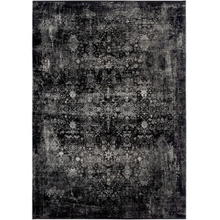Dieter Knoll Webteppich, Grau, Schwarz, Textil, rechteckig, 160x230 cm, in verschiedenen Größen erhältlich, Teppiche & Böden, Teppiche, Moderne Teppiche
