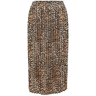 Betty Barclay Plisseerock mit Gummizug in Beige/Schwarz | Gr.: 36