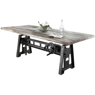 MASSIVMOEBEL24.DE Altholz 200 x 75-105 x 100 cm mehrfarbig