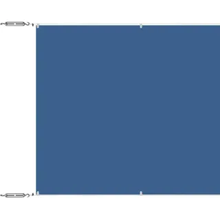 vidaXL Windschutz Senkrechtmarkise 100 x 1200 cm Blau Polyester