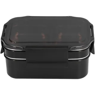 Doppelwandige, Elektrisch Isolierte Lunchbox Aus Edelstahl 304 Mit Fächern Für Büro, Schule Und Reisen