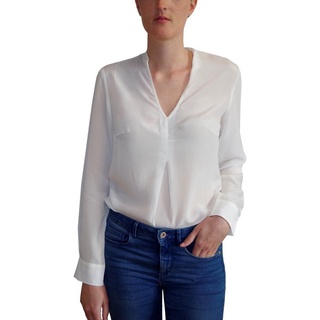 Posh Gear Seidenbluse Damen Bluse Piuseta aus 100% Seide weiß XL
