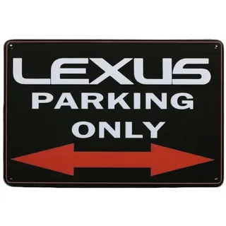 Lexus Parkplatz blechschild - metallschild - metall poster - retro schilder - blech - wanddekoration - vintage schild - metal sign - dekoschild - mancave - männerhöhle