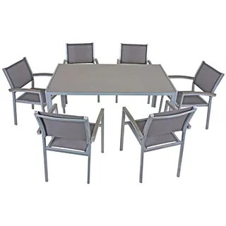 Garden Pleasure Grace, grau Kunststoff, Metall, 7-teilig