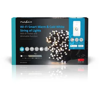 Nedis LED Lichterkette 10 m Warmweiß