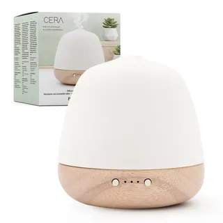 Pranarom - Aroma Diffuser für ätherische Öle - Aromatherapie - Duftlampe - Ultraschall - Holzkeramik