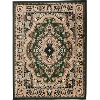 Mazovia Orientteppich Orientalisch Vintage Teppich Kurzflor Wohnzimmerteppich Grün, 60 x 100 cm, Fußbodenheizung grün 60 x 100 cm