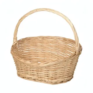 Adam Schmidt Korbwaren Dekokorb Geschenkkorb, oval-Konisch, 3 Größen braun