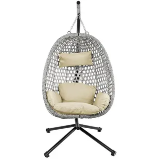 casa NOVA Hängesessel casa NOVA Hängesessel NICO BHT 115x64x22 cm beige beige