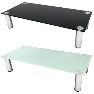 Bildschirmaufsatz Erhöhung TV Aufsatz 100cm Monitor Bühne Tisch Brücke Glas