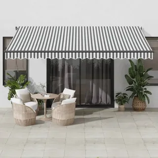 vidaXL Markise 450 x 350 cm anthrazit