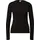 Geripptes Longsleeve Schwarz XL