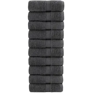 vidaXL SOLUND Handtuchset 10-tlg. Anthrazit