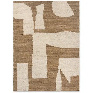 Ferm Living - Piece Teppich, off-white/toffee, 140 x 200 cm