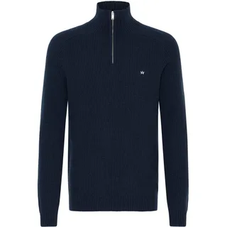 Kronstadt Troyer KRONSTADT "Troyer KSDoors half Zip", Herren, Gr. XXL, blau (sky captain), Obermaterial: 70% Wolle mw. 30% Polyamid PA., Pullover Troyer