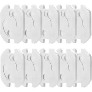 Reer Steckdosenschutz 10er Pack zum Kleben, | Weiß