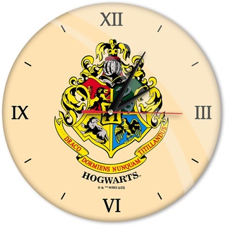 ERT GROUP Original und offiziell Lizenziertes Harry Potter Wanduhr Glänzend Harry Potter 205 Beige Leise, Einzigartiges Design, Lackierte Metallzeiger, 30,5 cm (12")
