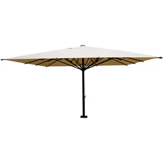 MCW MCW, Gastronomie-Luxus-Sonnenschirm MCW-D20, XXL-Schirm Marktschirm, 5x5m (Ø7,2m) Polyester/Alu 90kg ~ creme