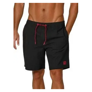 riverso Badehose Herren lang Badeshorts RIVDavid 2er Pack Set Rot S