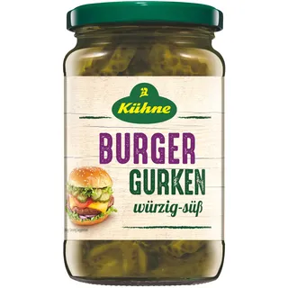 Kühne Burger Gurken, 370ml