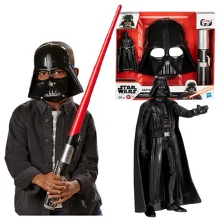 Darth Vader Dark Side Pack, rotes Lichtschwert, Darth Vader-Maske und 15 cm große Figur, Zubehör, 4-Jährige, Star Wars