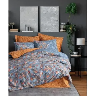 L'Essentiel Linge de Maison, Alekra - Mustard, Ranforce King-Size-Bettbezug-Set (FR), 100 % BAUMWOLLE RANFORCE, Senf, 240 x 220 cm - Gelb