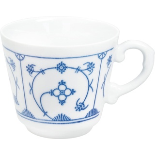 KAHLA 414702A75056H Blau Saks Kaffeetasse 0,18 l | Teetasse mit Strohmuster aus Porzellan