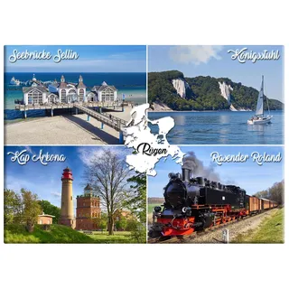 Foto Magnet Rügen Deutschland - Kühlschrankmagnet Fotomagnet Souvenir