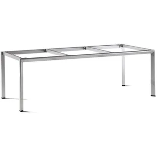sieger EXKLUSIV Gartentisch silberfarben