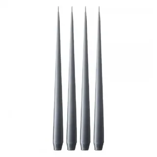 ester & erik Tafelkerze Spitzkerze Taper Candle Dark Slate (4-teilig) (42cm)
