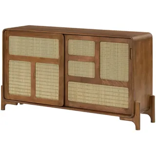 Massivmoebel24 Sideboard 150 x 80 x 40 cm Hellbraun