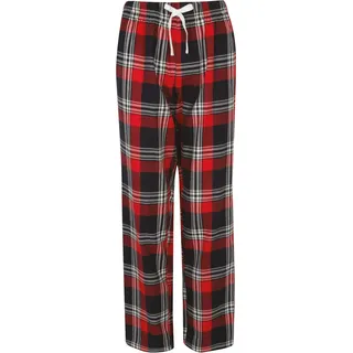 SF Women Damen tartan lounge trousers Schlafanzug SK083 navy-green check XL