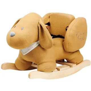 Nattou Schaukeltier Hund Charlie, Braun