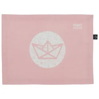 Schietwetter Platzset Accessoire Tischset "Heimathafen", maritim, Stoff, (1-St), Motiv rosa rechteckig | 45 cm x 35 cm x 1 mm