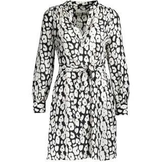Mango Damen Kleid schwarz-weiß (DE/NL/SE/PL, Alphanumerisch, XL, Regular, Regular, schwarz-weiß) - XL