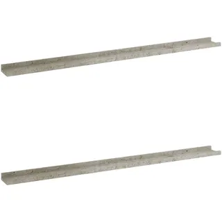 vidaXL Wandregal 115 x 9 x 3 cm Grau