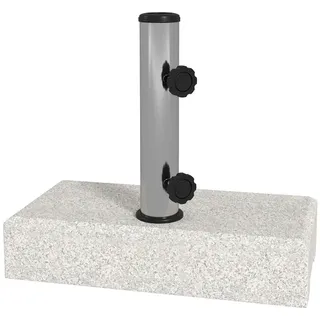 Outsunny Schirmständer Granit 45 x 22,5 x 40 cm Grau