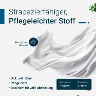 TexDeko Bierbankauflage gepolstert 220x25x4cm XL für Bierzeltgarnitur Bankauflage mit Reißverschluss zum selber aufziehen (Weiß)