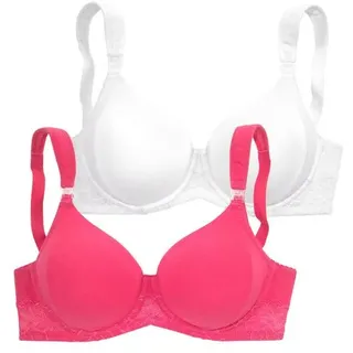petite fleur by lascana Still-BH Damen pink+weiß Gr.105
