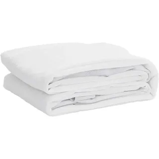 vidaXL Matratzenschoner Wasserdicht 160 x 220 cm Weiß