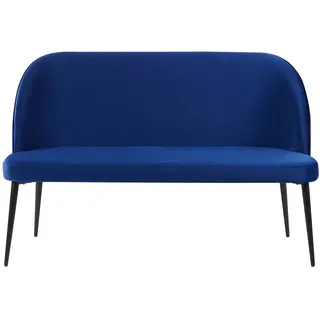 Beliani 2-Sitzer-Küchensofa, Hellblau, Textil, 130x85x49 cm, Wohnzimmer, Sofas & Couches, Sofas, 2-Sitzer Sofas